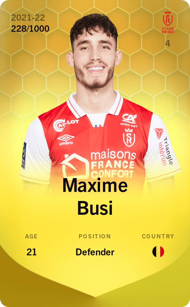 Maxime Busi 2021-22 • Limited 228/1000