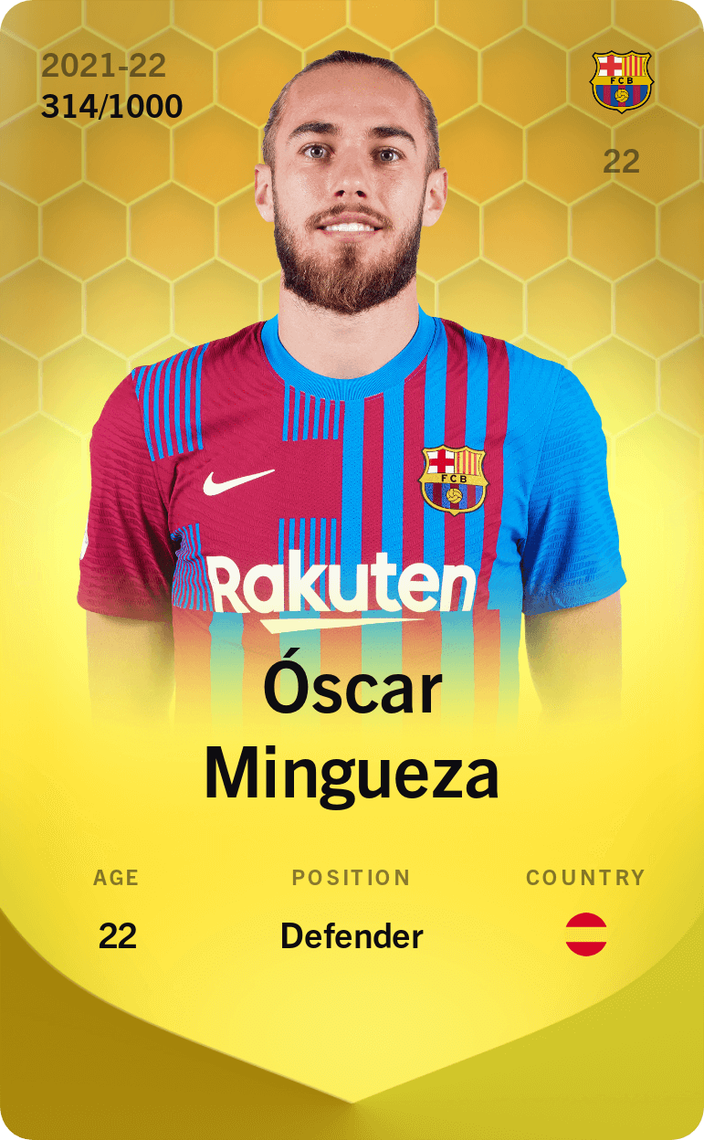 Óscar Mingueza 2021-22 • Limited 314/1000