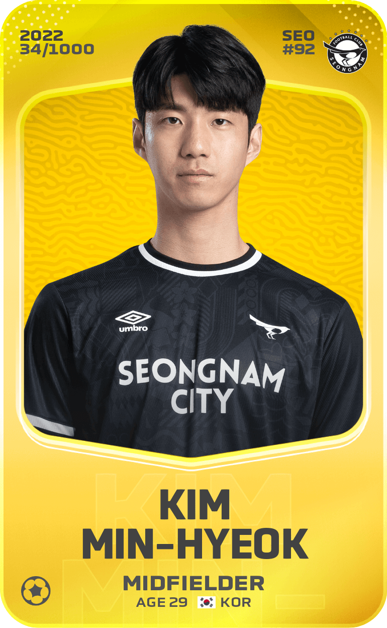 Kim Min-Hyeok 2022-23 • Limited 34/1000