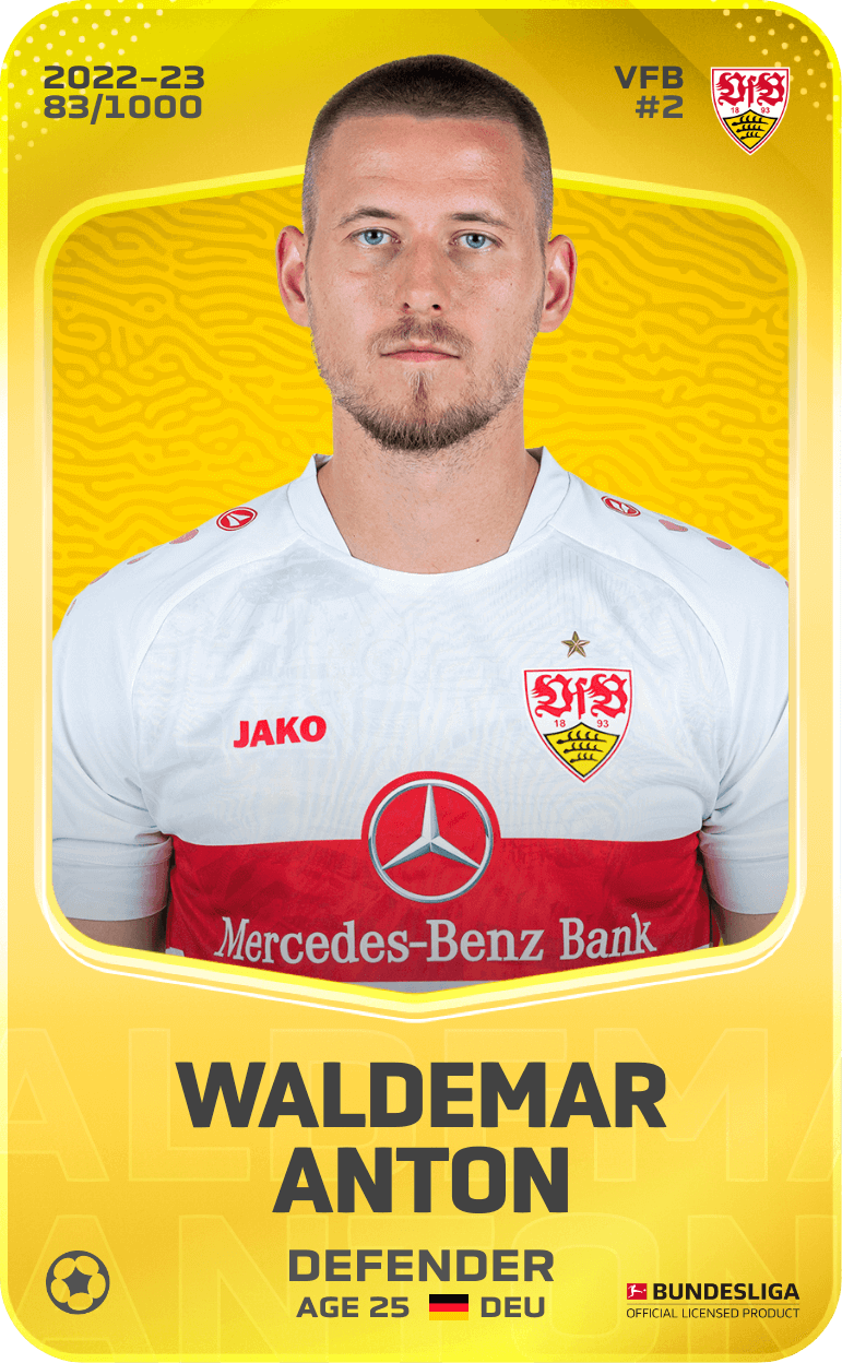 Waldemar Anton 2022-23 • Limited 83/1000