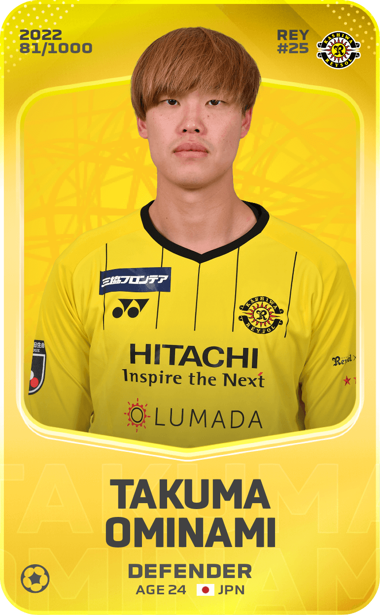 Takuma Ominami 2022-23 • Limited 81/1000