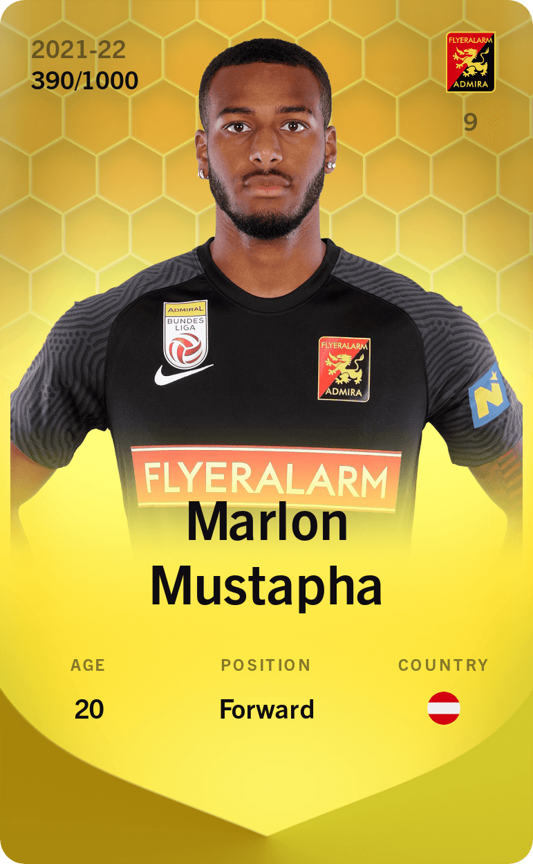 Marlon Mustapha 2021-22 • Limited 390/1000