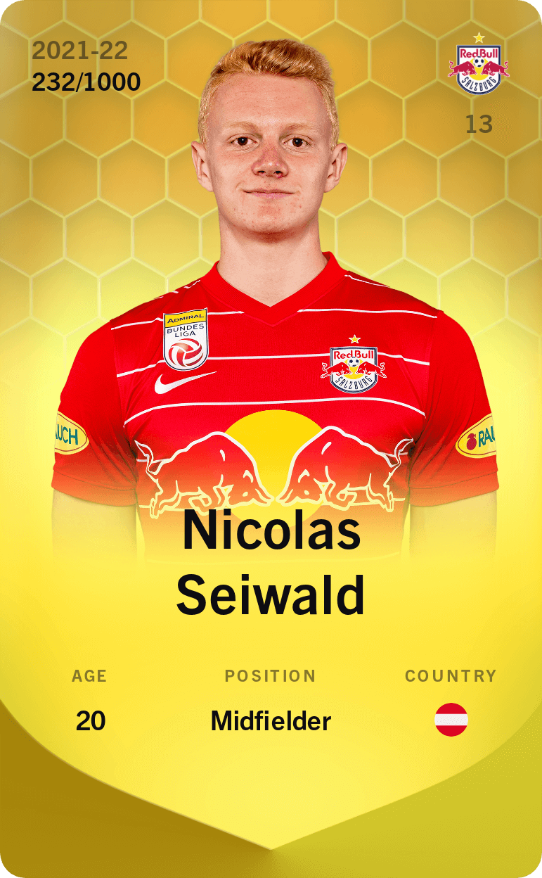 Nicolas Seiwald 2021-22 • Limited 232/1000