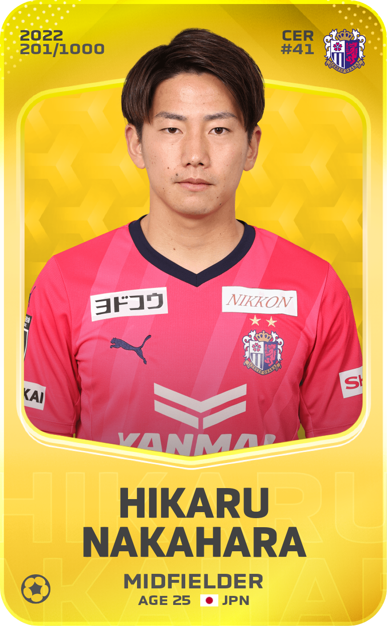 Sorare - Sorare Official - Hikaru Nakahara 2022-23 • Limited 201/1000 - NFT # 45907515755372764158840082690350367164453789739408309766535906401611224245207