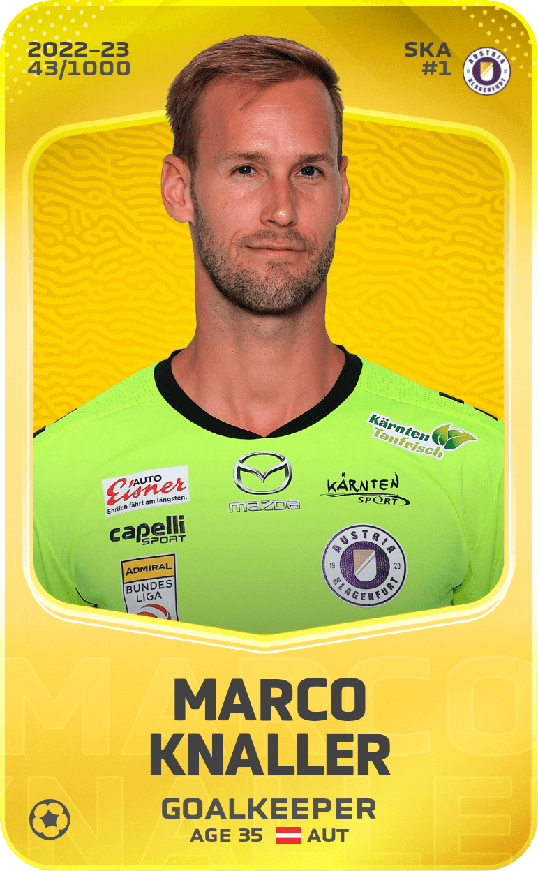Marco Knaller 2022-23 • Limited 43/1000