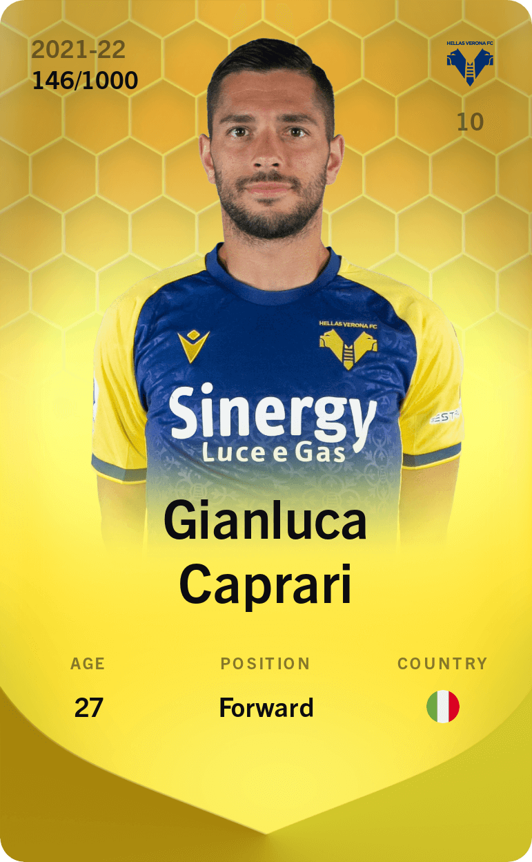 Gianluca Caprari 2021-22 • Limited 146/1000