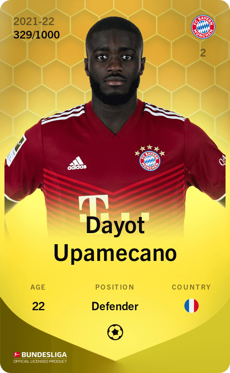 Dayot Upamecano 2021-22 • Limited 329/1000