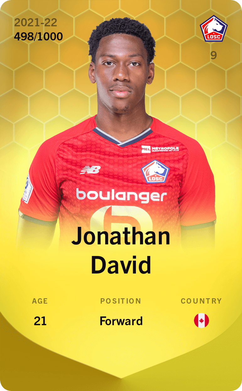 Jonathan David 2021-22 • Limited 498/1000