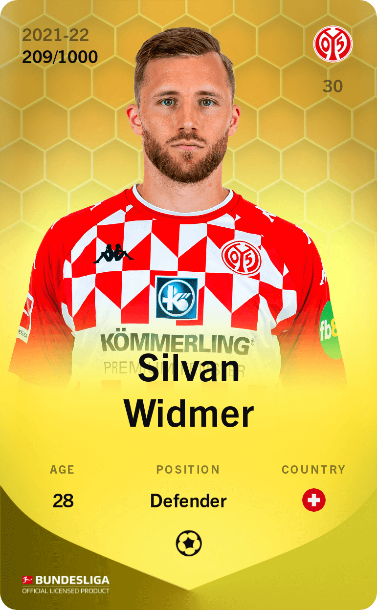 Silvan Widmer 2021-22 • Limited 209/1000