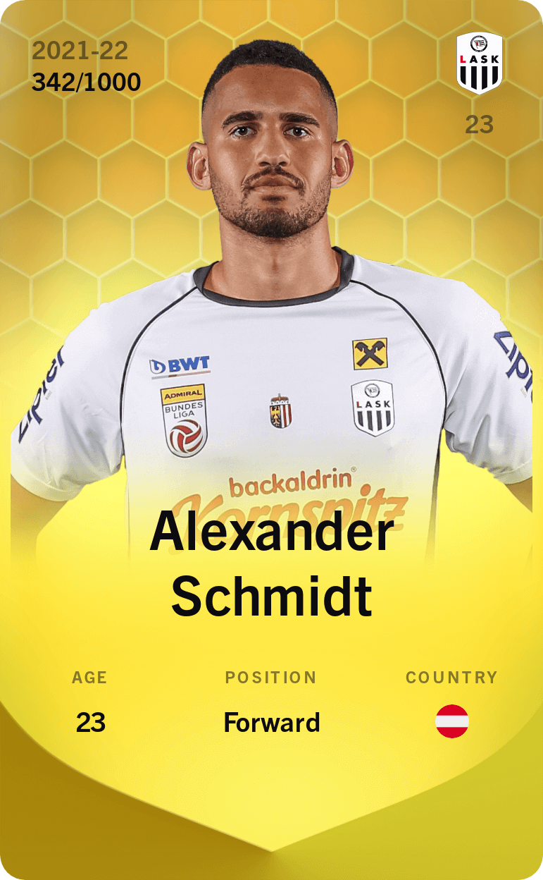 Alexander Schmidt 2021-22 • Limited 342/1000