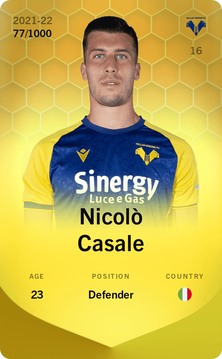 Nicolò Casale 2021-22 • Limited 77/1000