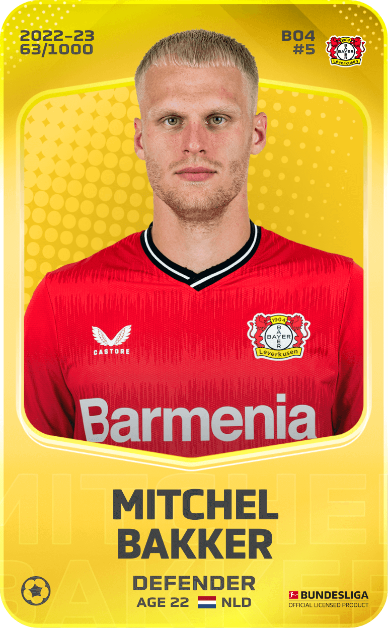 Mitchel Bakker 2022-23 • Limited 63/1000
