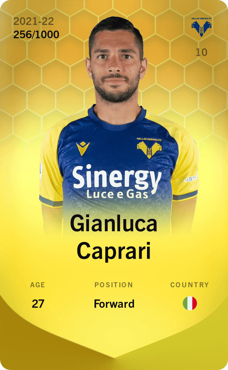 Gianluca Caprari 2021-22 • Limited 256/1000