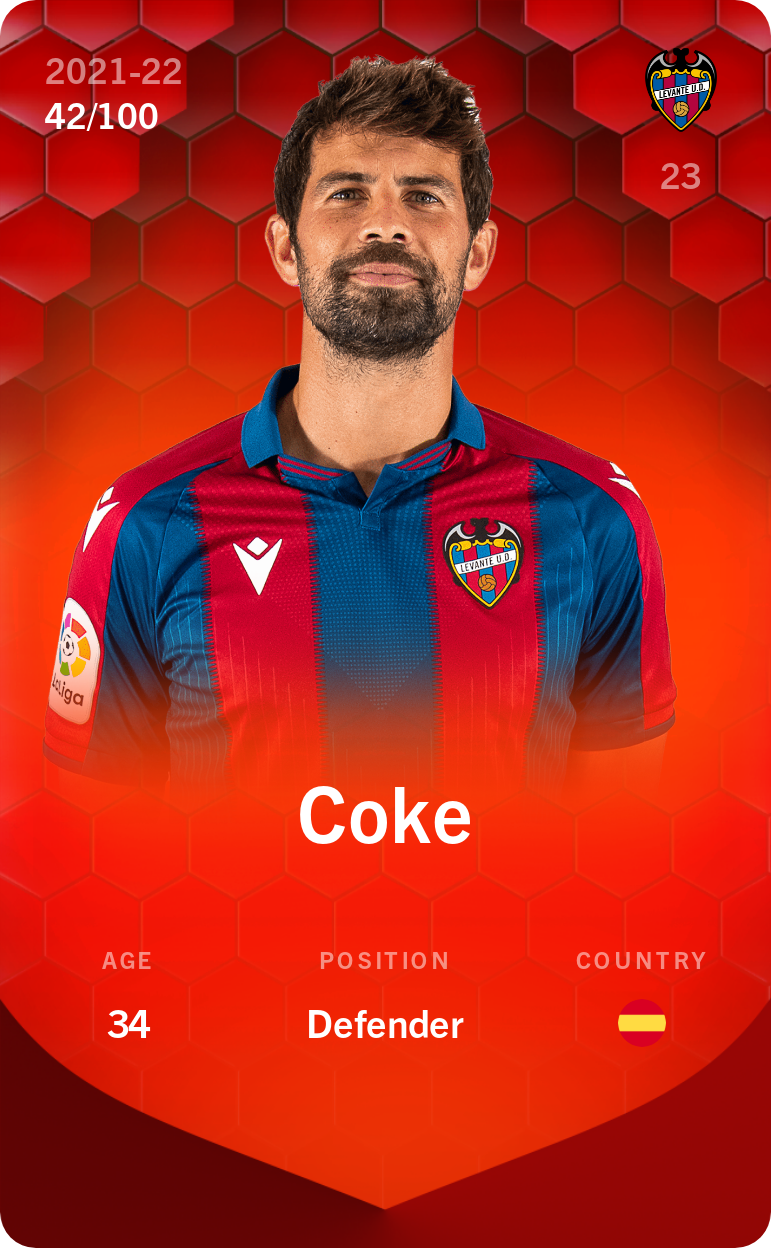 Sorare - Sorare Official - Coke 2021-22 • Rare 42/100 - NFT # 53925975588294940288999457652137573861060522615002285217651155109370997925496