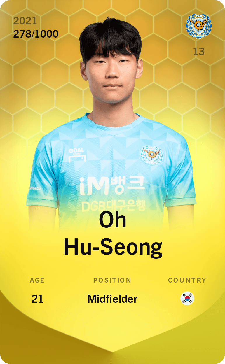 Oh Hu-Seong 2021-22 • Limited 278/1000