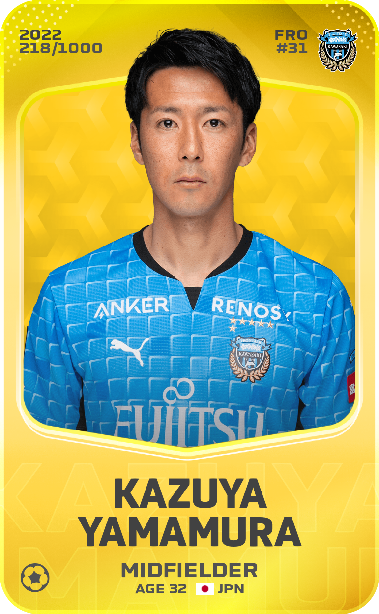 Sorare - Sorare Official - Kazuya Yamamura 2022-23 • Limited 218/1000 - NFT # 37553872394247018379306642504858687702968554319288839782751208172608316325217