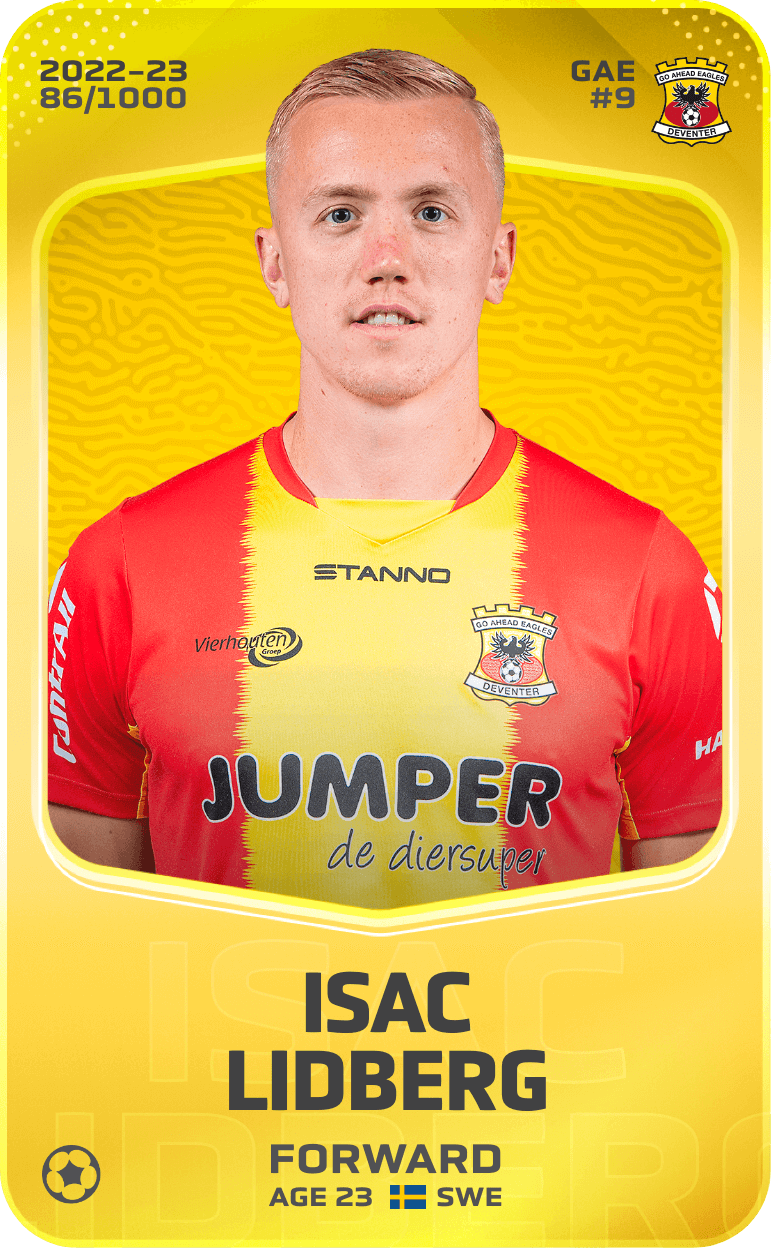 Isac Lidberg 2022-23 • Limited 86/1000