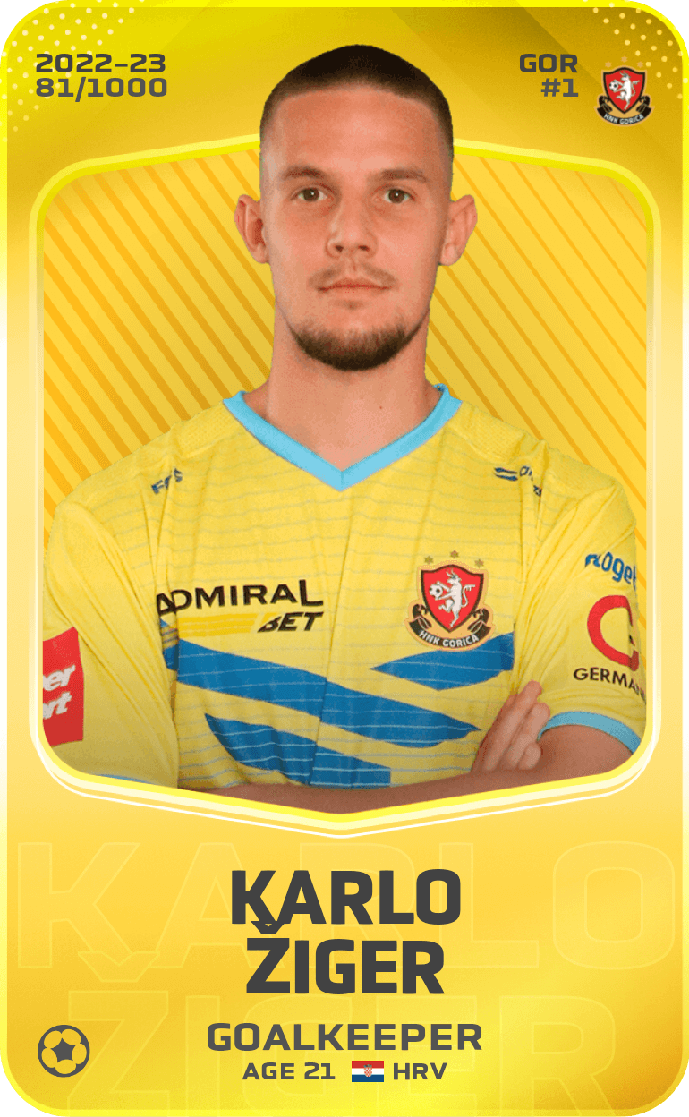 Karlo Žiger 2022-23 • Limited 81/1000