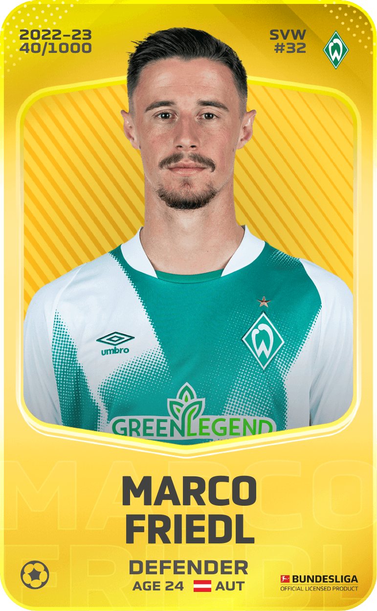 Marco Friedl 2022-23 • Limited 40/1000
