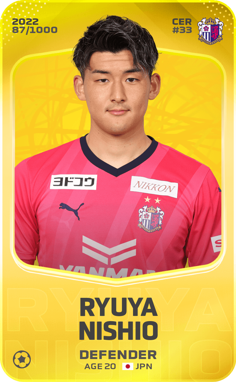 Ryuya Nishio 2022-23 • Limited 87/1000