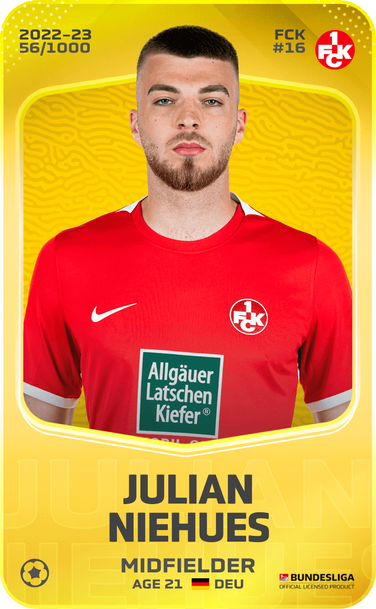 Julian Niehues 2022-23 • Limited 56/1000