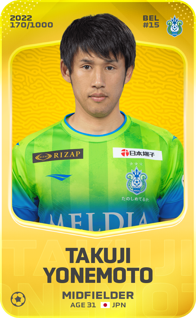 Sorare - Sorare Official - Takuji Yonemoto 2022-23 • Limited 170/1000 - NFT # 71147530654013735814260073341206666016544897953998306164921086110298442135096