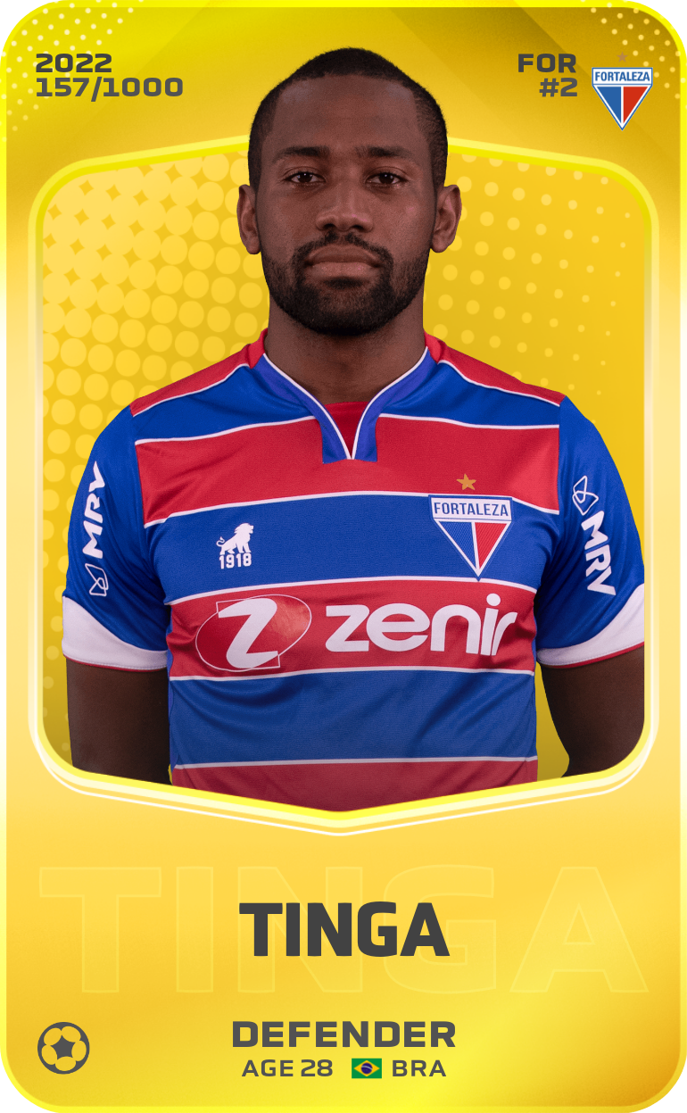Sorare - Sorare Official - Tinga 2022-23 • Limited 157/1000 - NFT # 99913200820774929134009975762274995119173459446898160104556503436427905669829