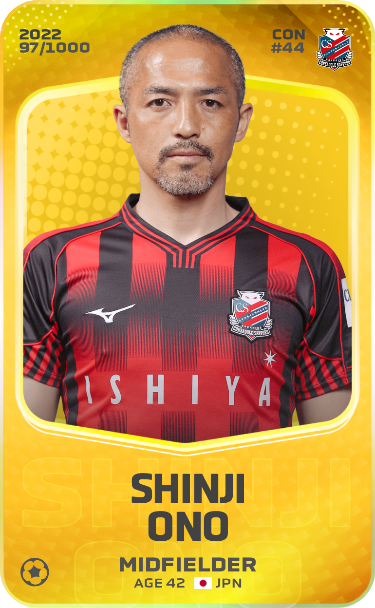 Sorare - Sorare Official - Shinji Ono 2022-23 • Limited 97/1000 - NFT # 986718239019992600105069147033011180599680880694808297933216396664110780901