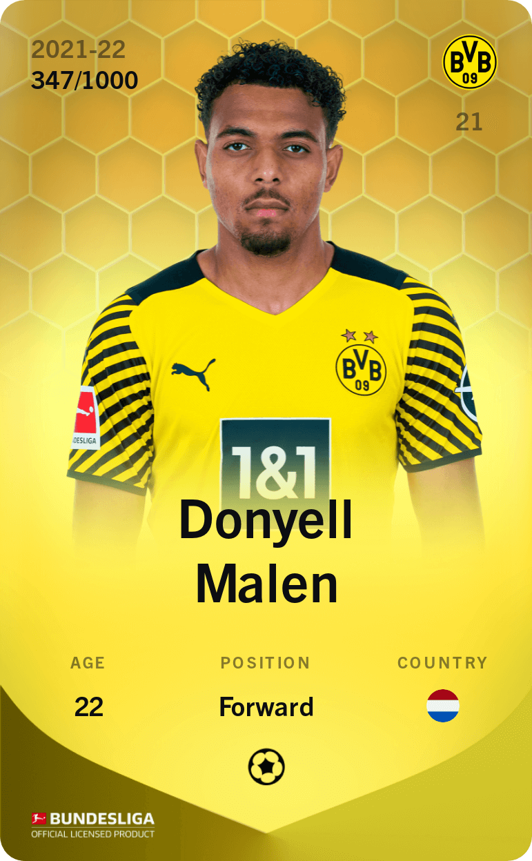 Donyell Malen 2021-22 • Limited 347/1000