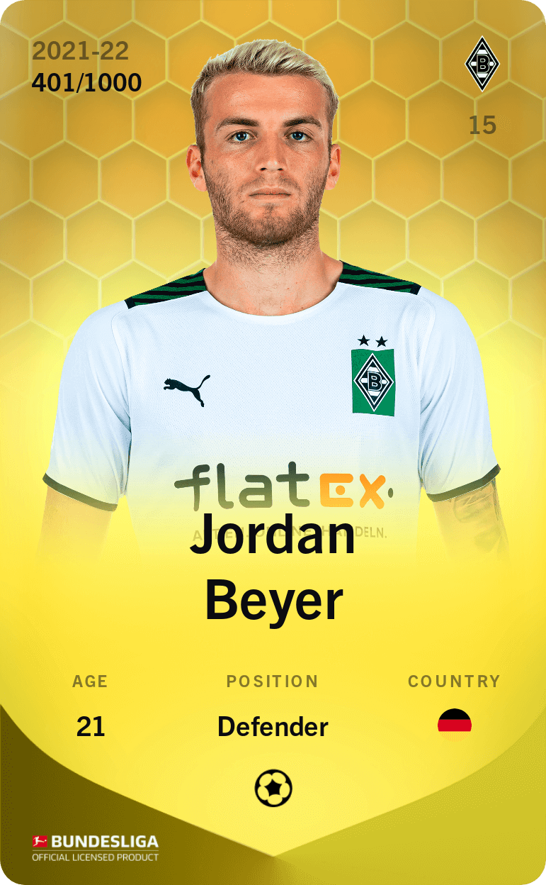 Jordan Beyer 2021-22 • Limited 401/1000