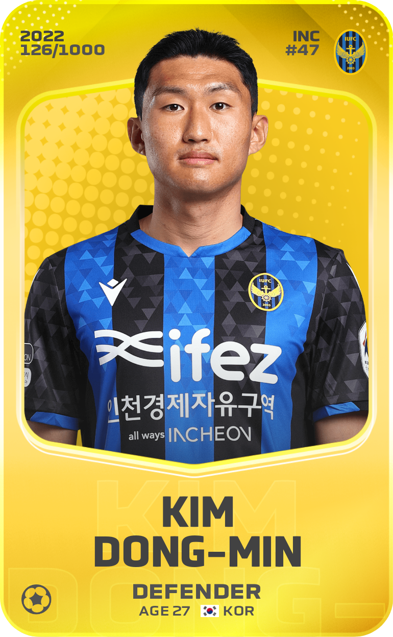 Sorare - Sorare Official - Kim Dong-Min 2022-23 • Limited 126/1000 - NFT # 3465645314743429097665759467359453115372257866416958510407959167459908622711