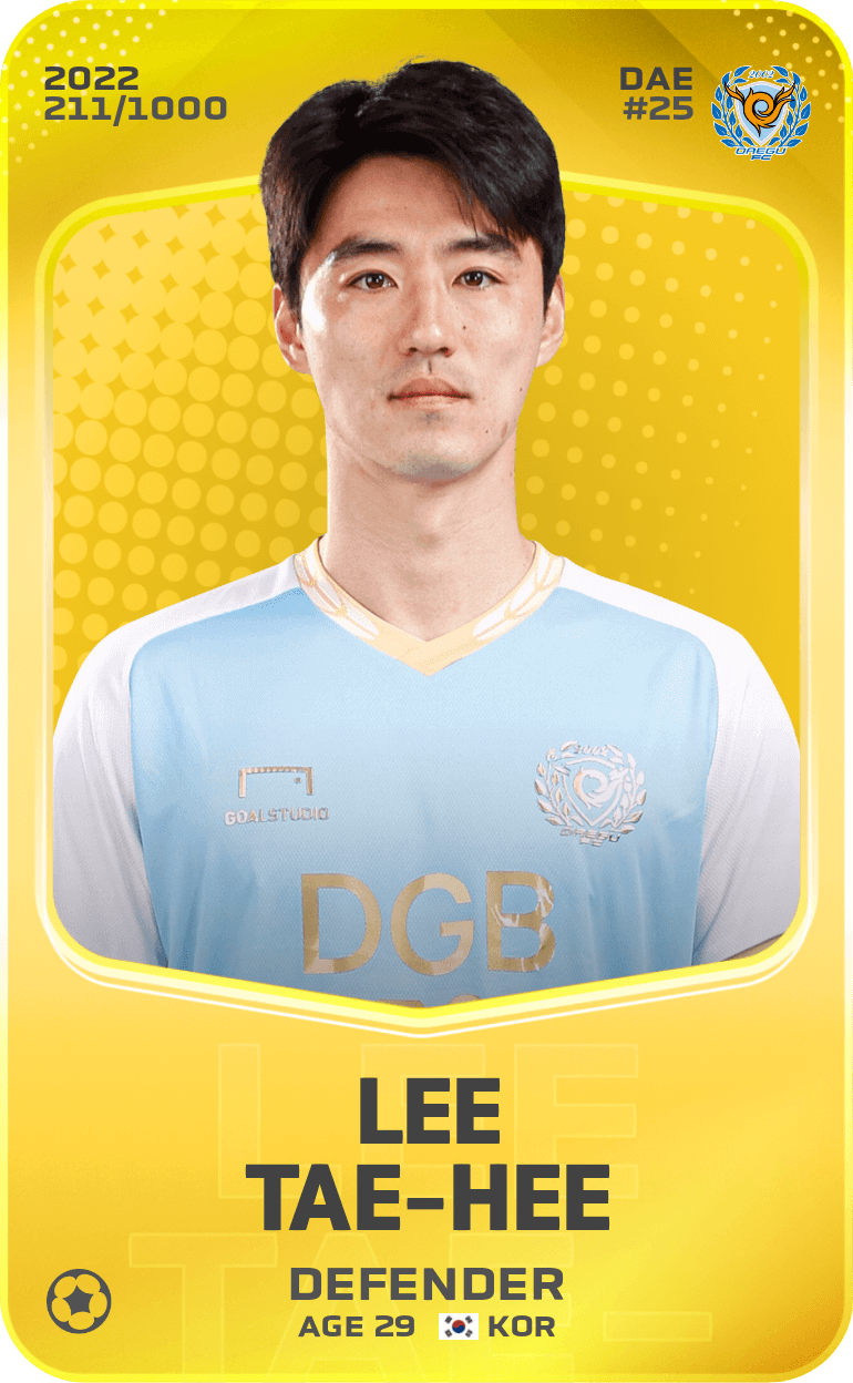 Lee Tae-Hee 2022-23 • Limited 211/1000