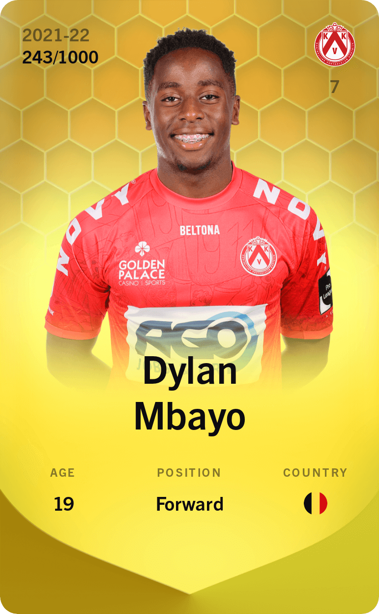 Dylan Mbayo 2021-22 • Limited 243/1000
