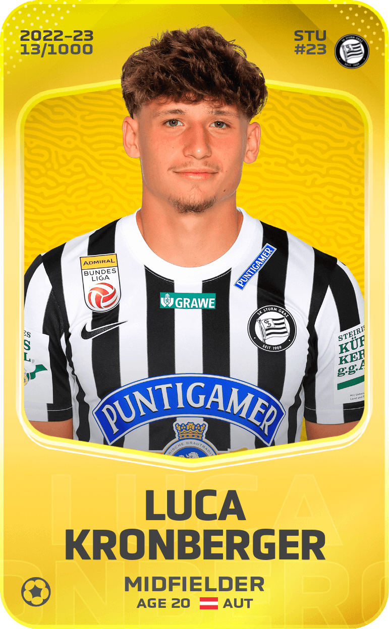 Luca Kronberger 2022-23 • Limited 13/1000
