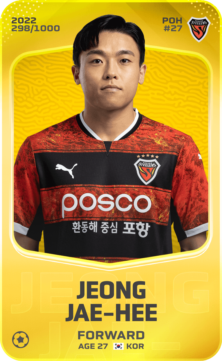 Jeong Jae-Hee 2022-23 • Limited 298/1000