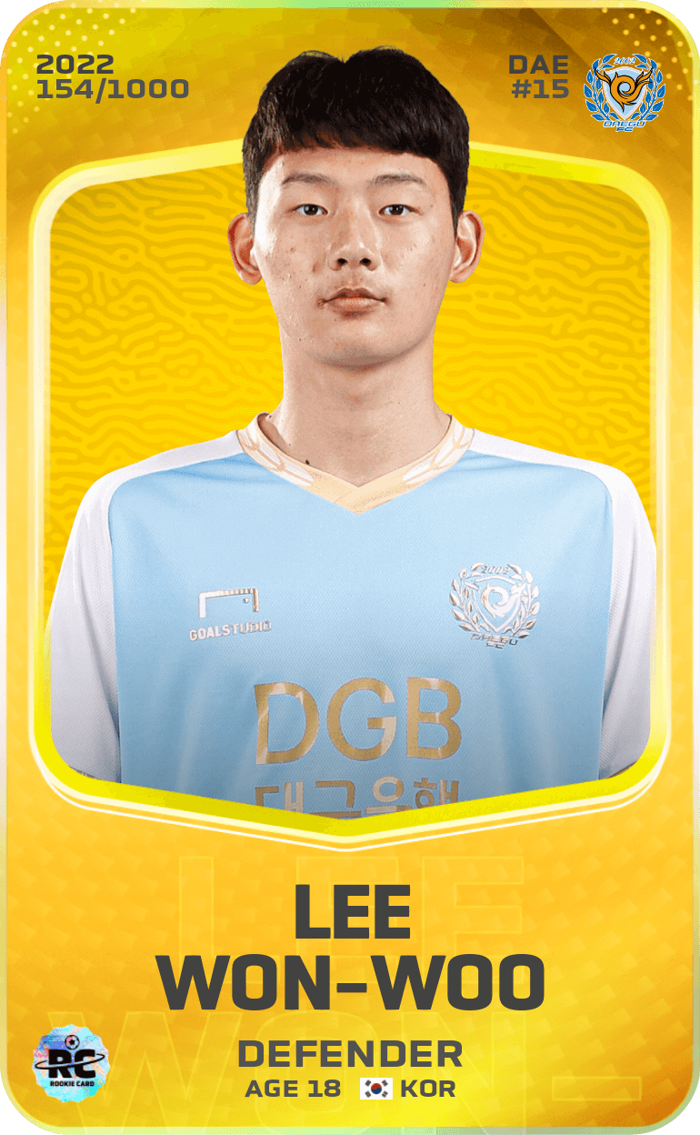Lee Won-Woo 2022-23 • Limited 154/1000