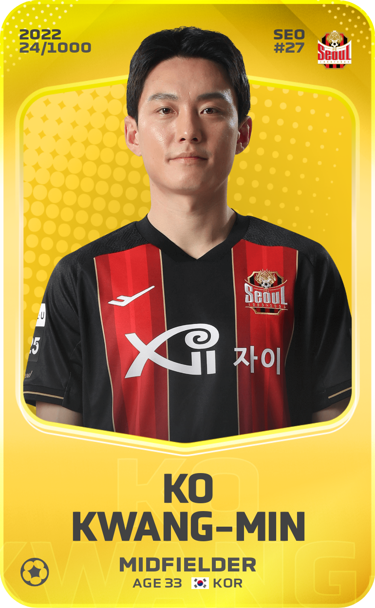 Sorare - Sorare Official - Ko Kwang-Min 2022-23 • Limited 24/1000 - NFT # 66132566068041342674017875520344943650364867479338737938765213780708338414419