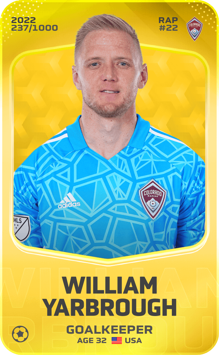 William Yarbrough 2022-23 • Limited 237/1000