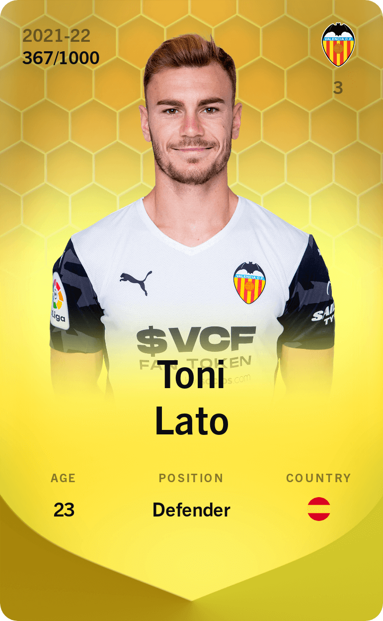 Toni Lato 2021-22 • Limited 367/1000
