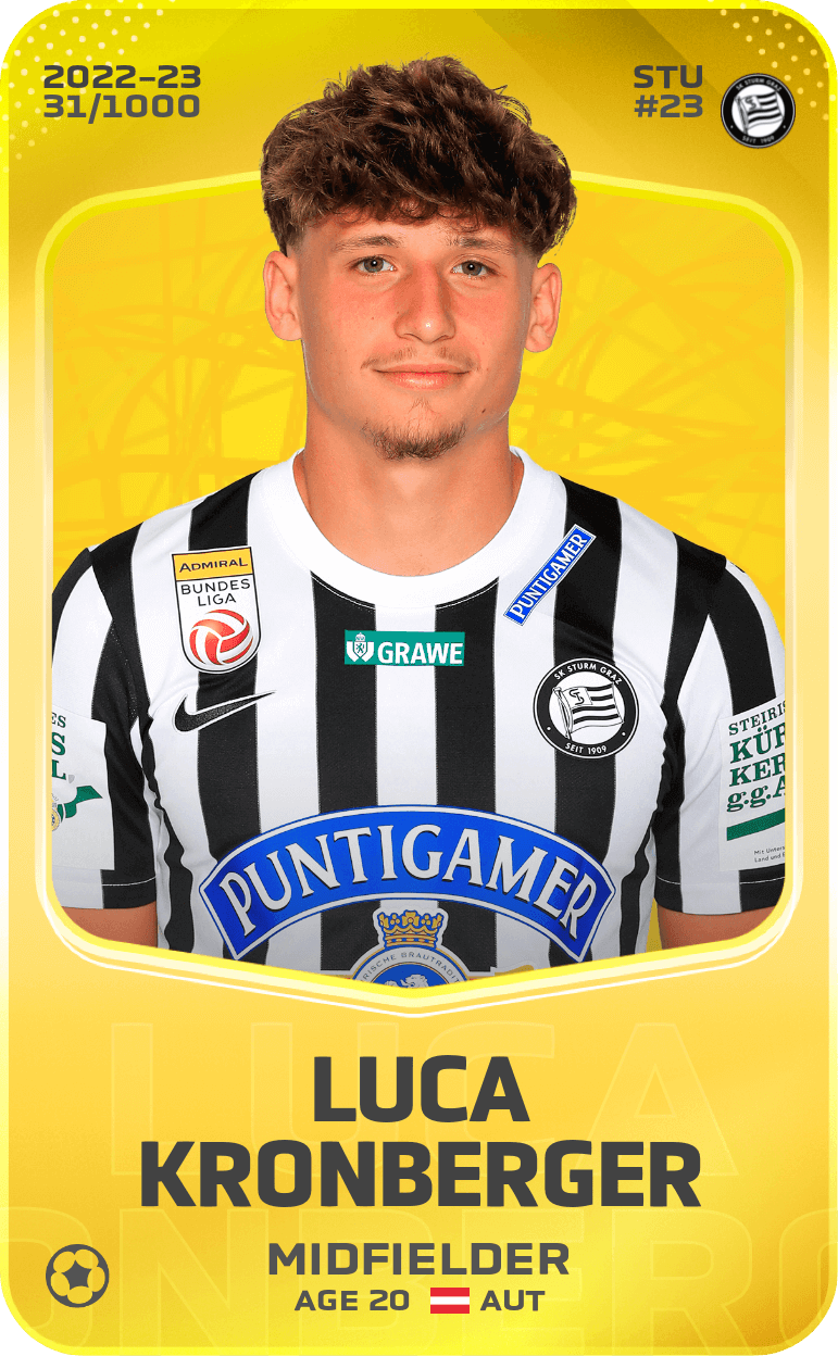 Luca Kronberger 2022-23 • Limited 31/1000