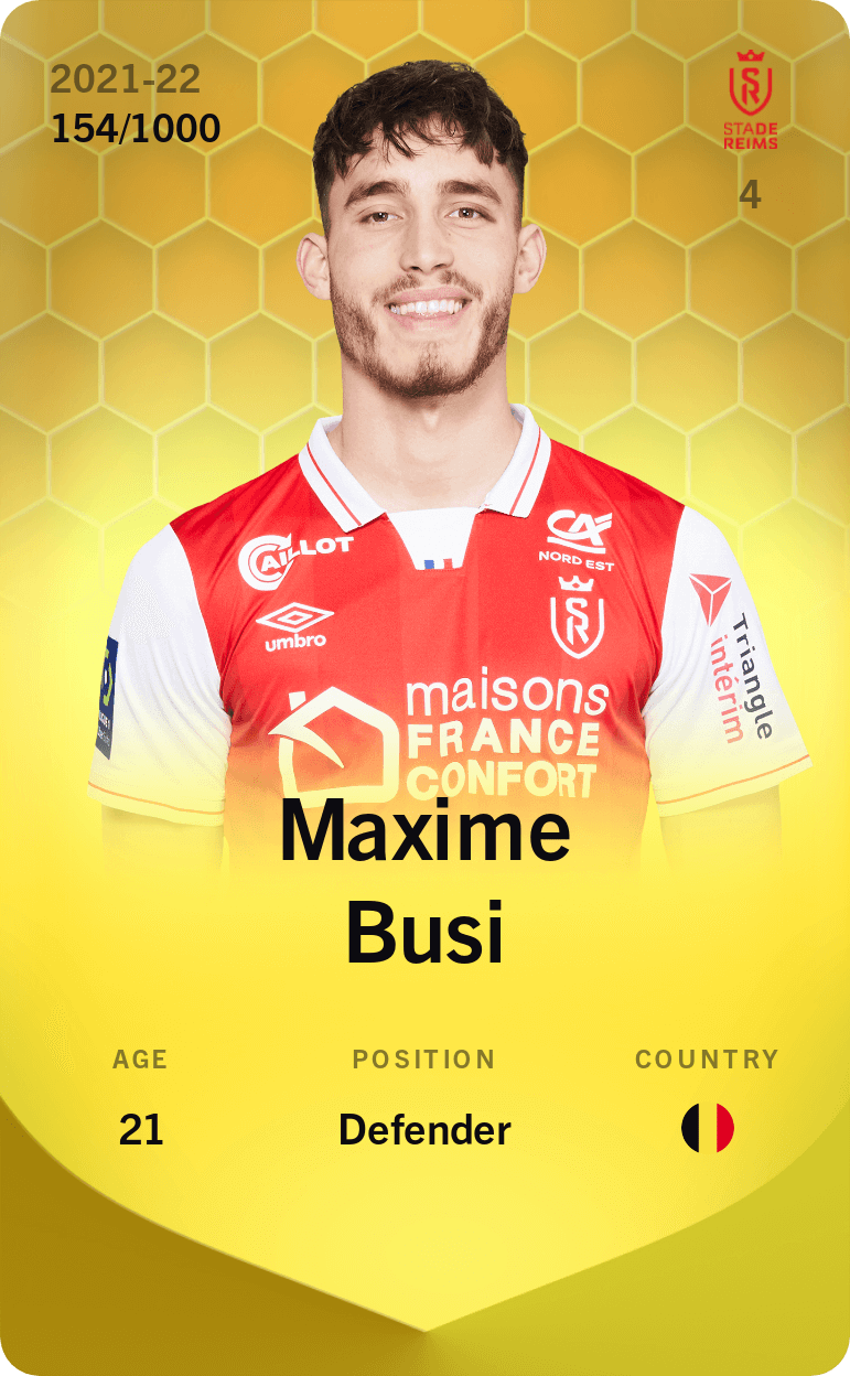 Maxime Busi 2021-22 • Limited 154/1000