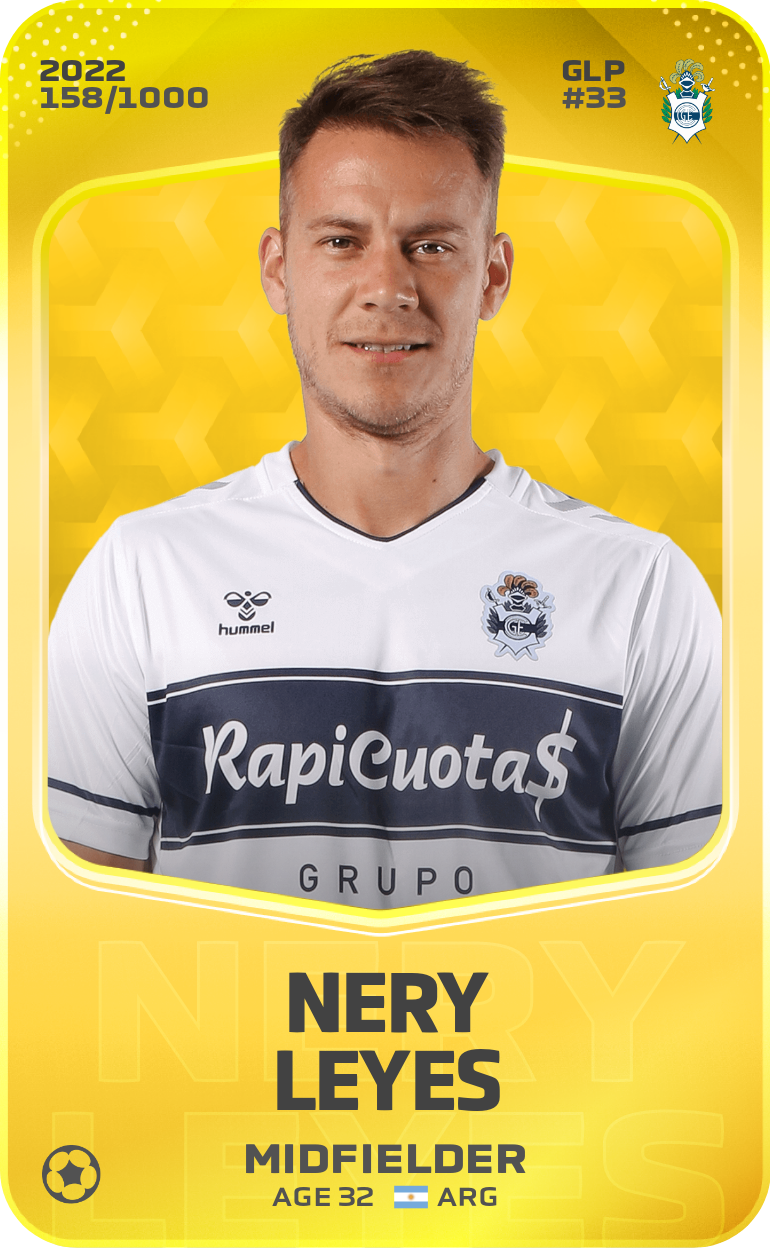 Sorare - Sorare Official - Nery Leyes 2022-23 • Limited 158/1000 - NFT # 28117241118332028093939937909828469447216346655607678232595116892054816083076