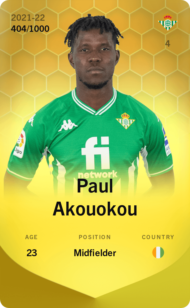Paul Akouokou 2021-22 • Limited 404/1000