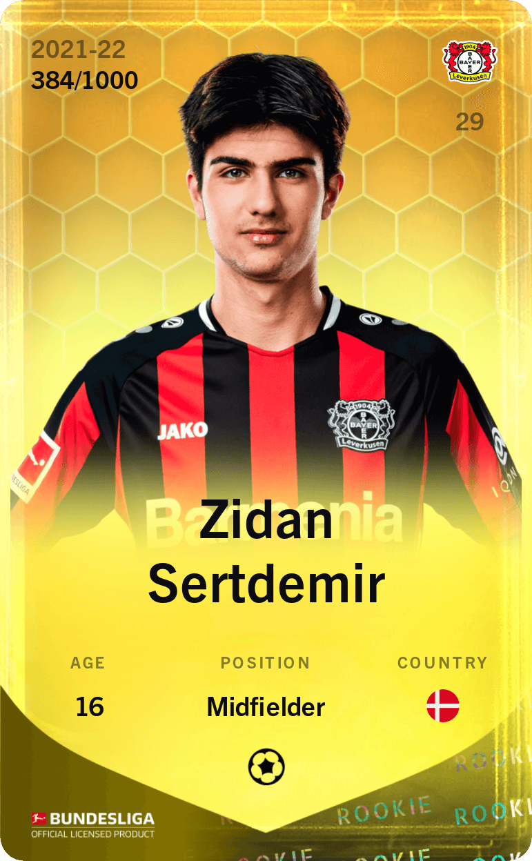 Zidan Sertdemir 2021-22 • Limited 384/1000