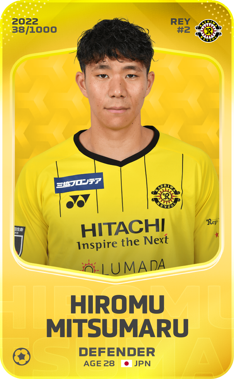 Sorare - Sorare Official - Hiromu Mitsumaru 2022-23 • Limited 38/1000 - NFT # 42471525215530933619440742417642476606835275081076098197632686095091981485412