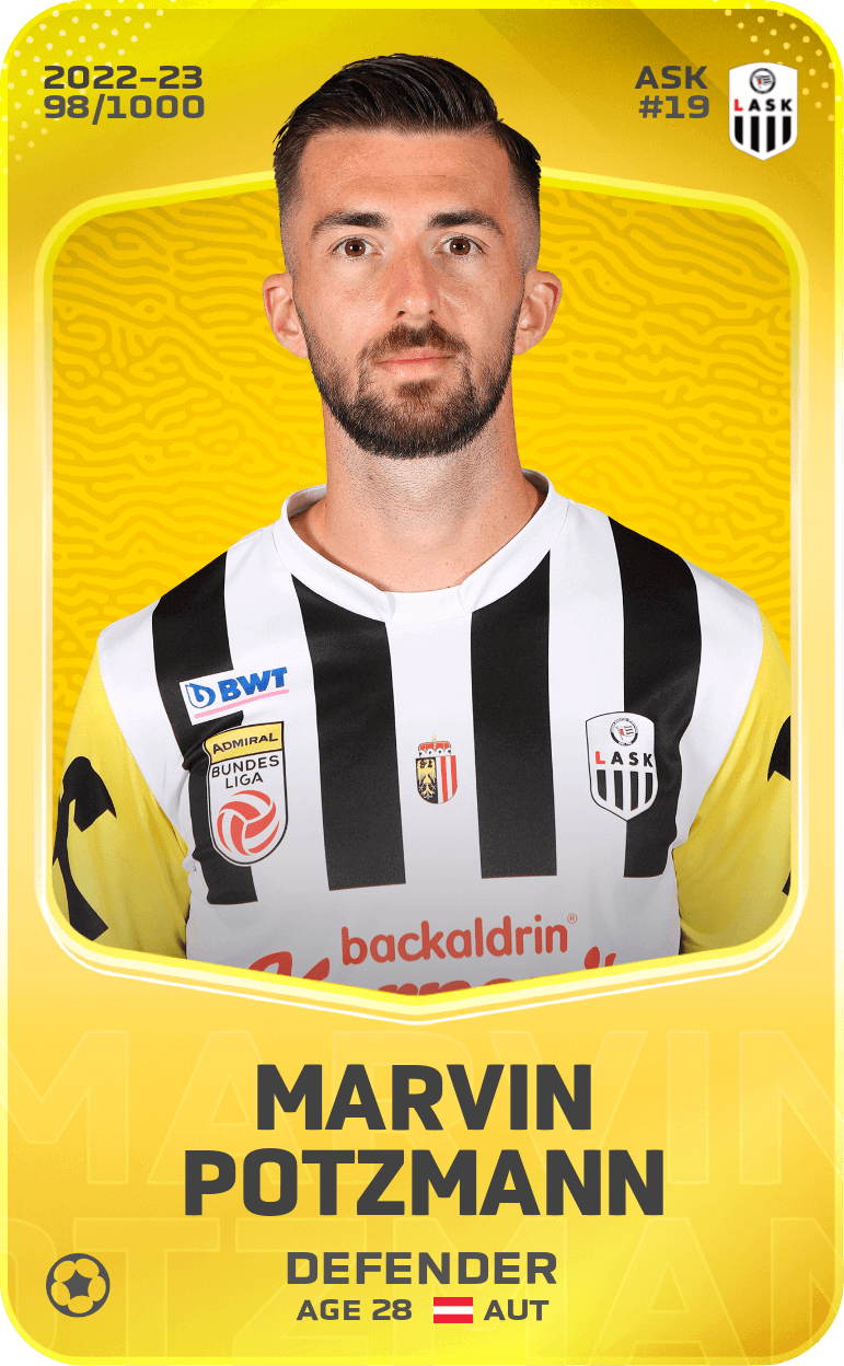 Marvin Potzmann 2022-23 • Limited 98/1000
