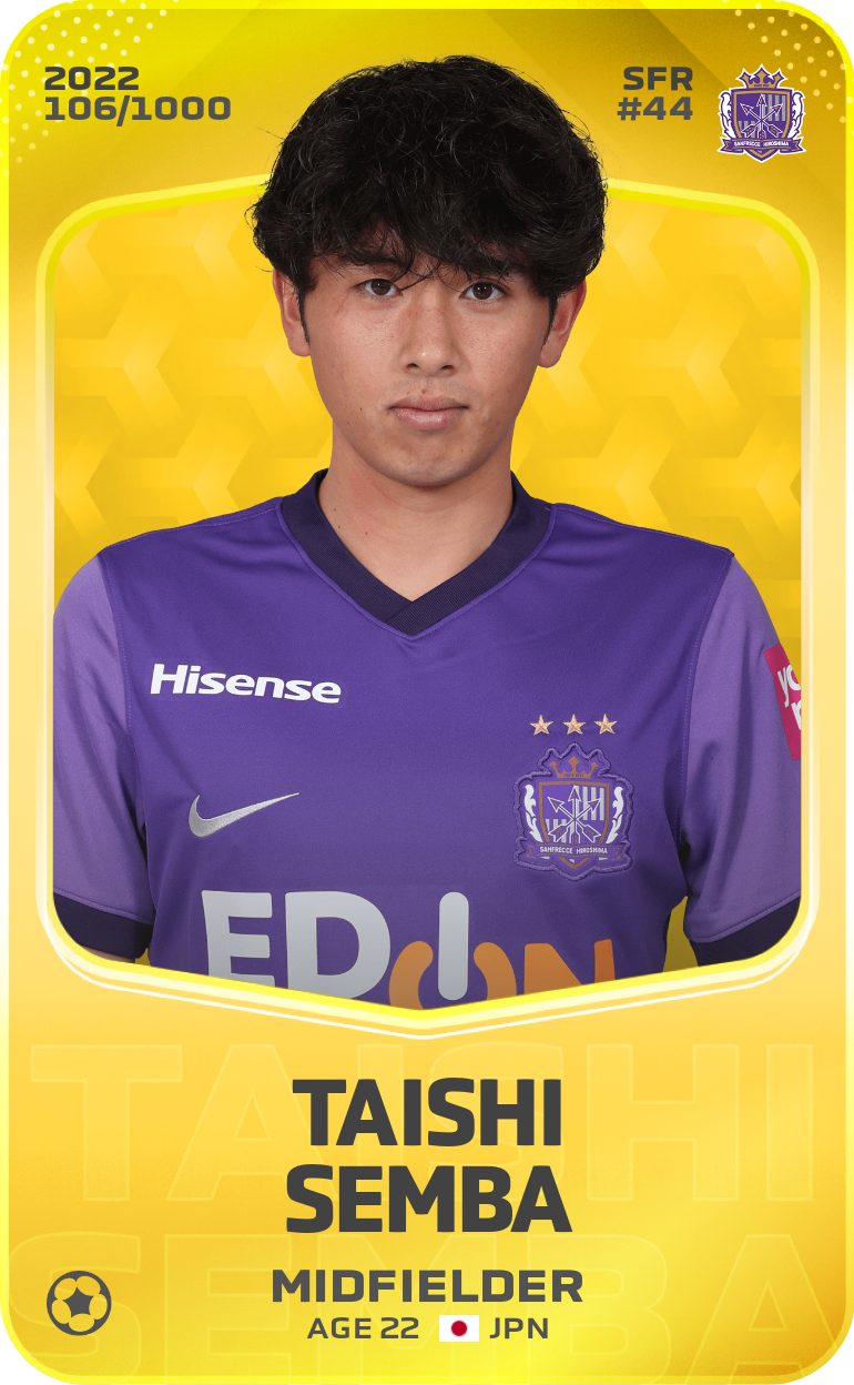 Sorare - Sorare Official - Taishi Semba 2022-23 • Limited 106/1000 - NFT # 23022016909879797307386282561713523337525435215059389383328058818387528203423