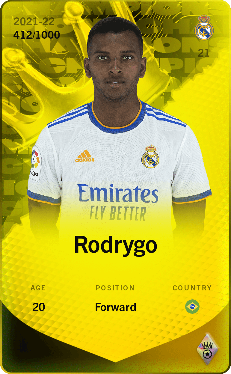 Rodrygo 2021-22 • Limited 412/1000