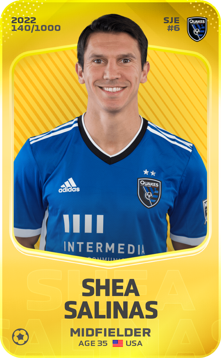 Sorare - Sorare Official - Shea Salinas 2022-23 • Limited 140/1000 - NFT # 36319325439300375982539506249345979357675211430045600278251976606666740157401