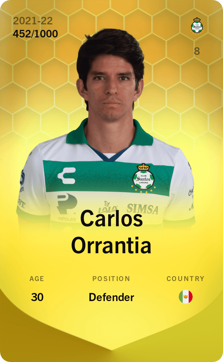 Carlos Orrantia 2021-22 • Limited 452/1000